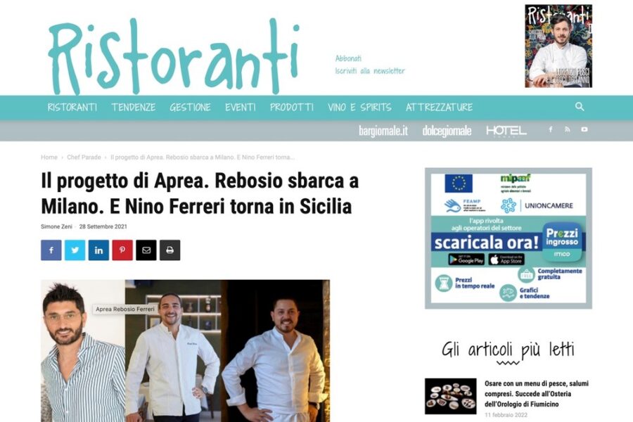 Il progetto di Aprea. Rebosio sbarca a Milano. E Nino Ferreri torna in Sicilia