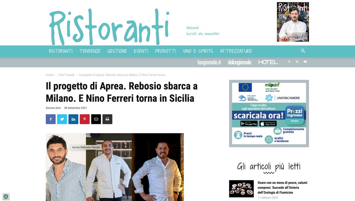 Il progetto di Aprea. Rebosio sbarca a Milano. E Nino Ferreri torna in Sicilia