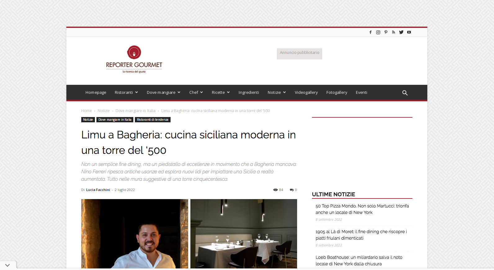 Limu a Bagheria: cucina siciliana moderna in una torre del ‘500
